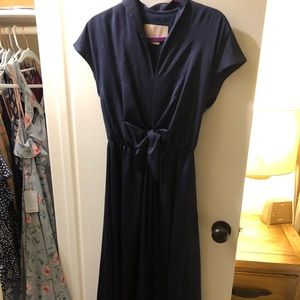 Navy gal meets glam dress